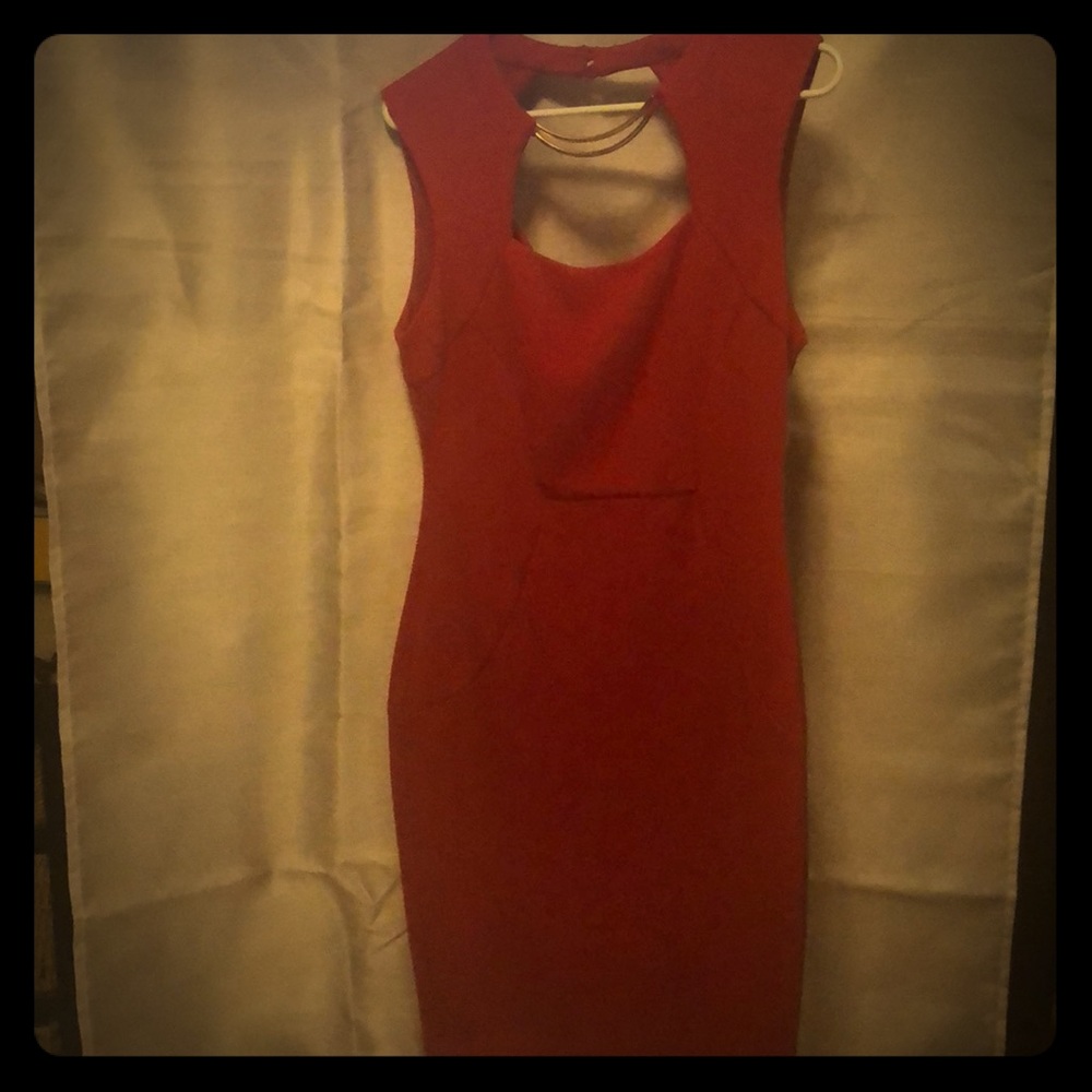 Brand new- never worn Red-gold dress